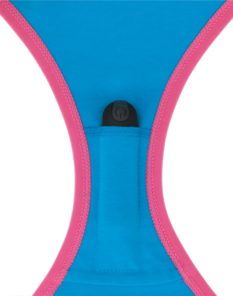 LoveToy - Wet - Gedruckte vibrierende sexy Höschen - Blau