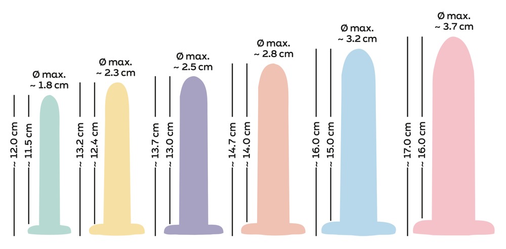 Six in a Row-Dildo-Trainings-Set