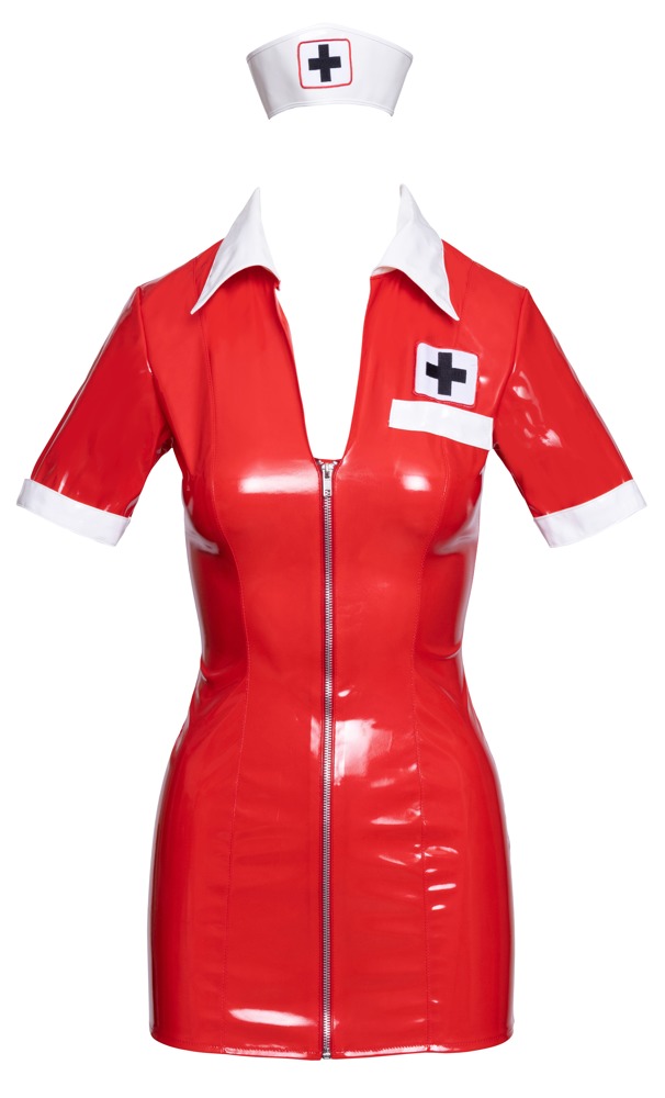 Krankenschwestern-Kleid aus Lack