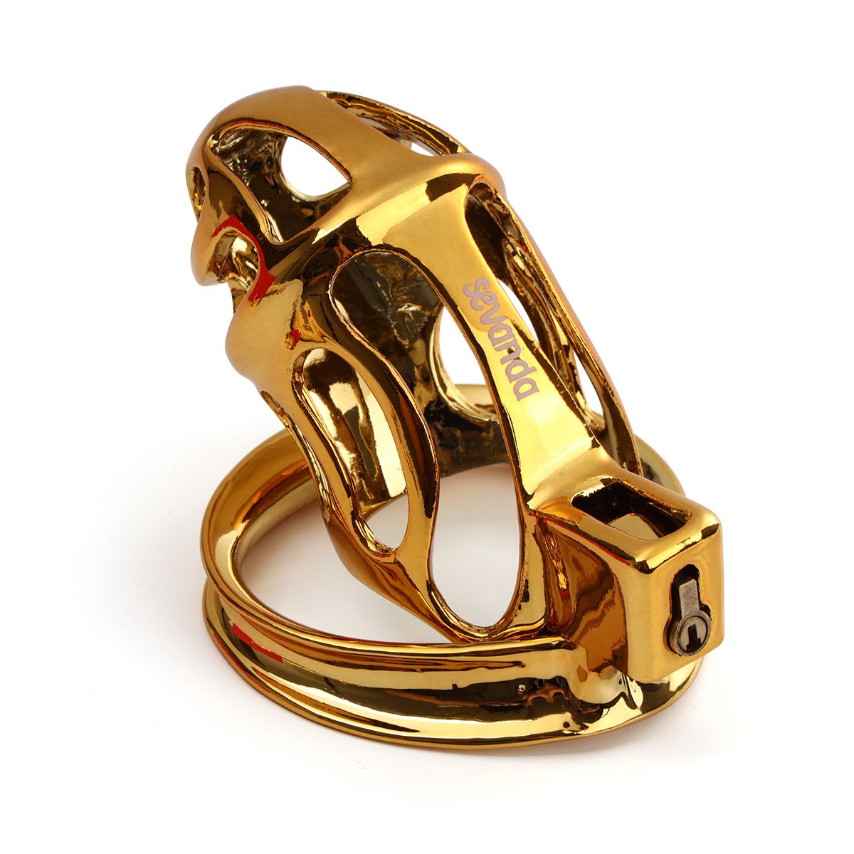 Gold Urethral Chastity Cock Cage
