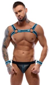 Harness und Jockstrap in Neopren-Optik für Männer